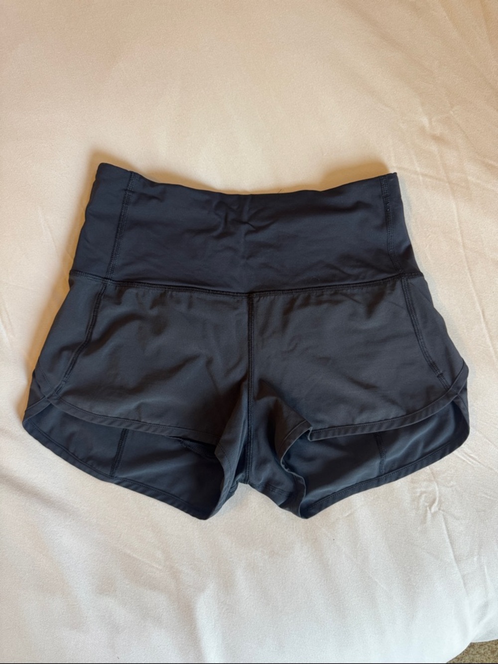 lululemon athletica Black High-Rise Speed Up Run Shorts - 2.5 Black
